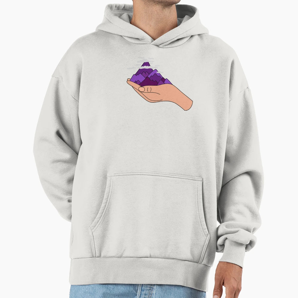 Mind Holding Mountains Hoodie - Minimalist Print for Adults - T-Shirt, Sweatshirt, Hoodie
