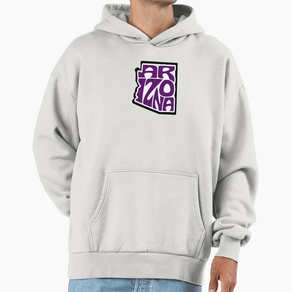 Arizona Purple Hoodie - Unique Graphic Men Women - T-Shirt, Sweatshirt, Hoodie