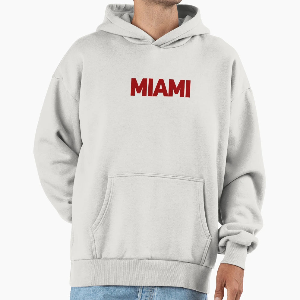 Miami Hoodie - Fun Novelty Design for Adults - T-Shirt, Sweatshirt, Hoodie