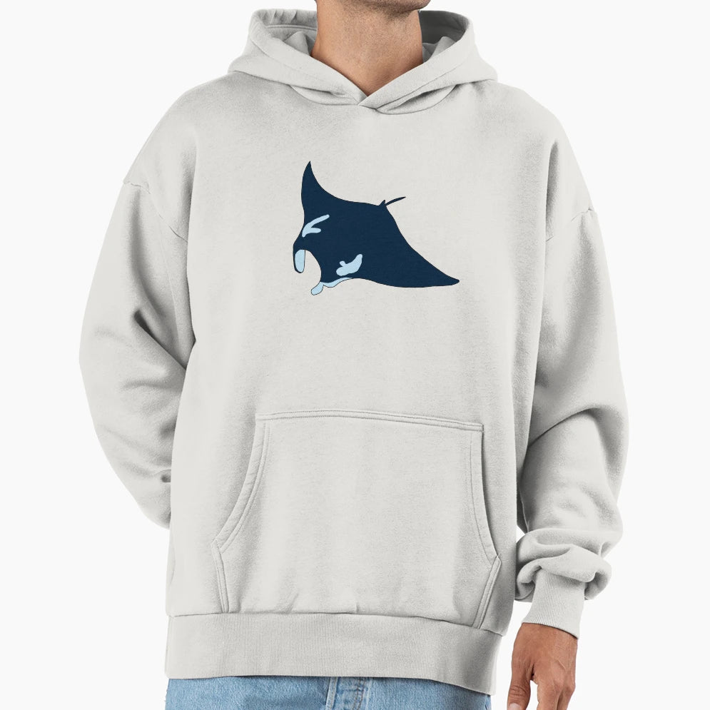 Manta Ray Hoodie - Unique Graphic Men Women - T-Shirt, Sweatshirt, Hoodie