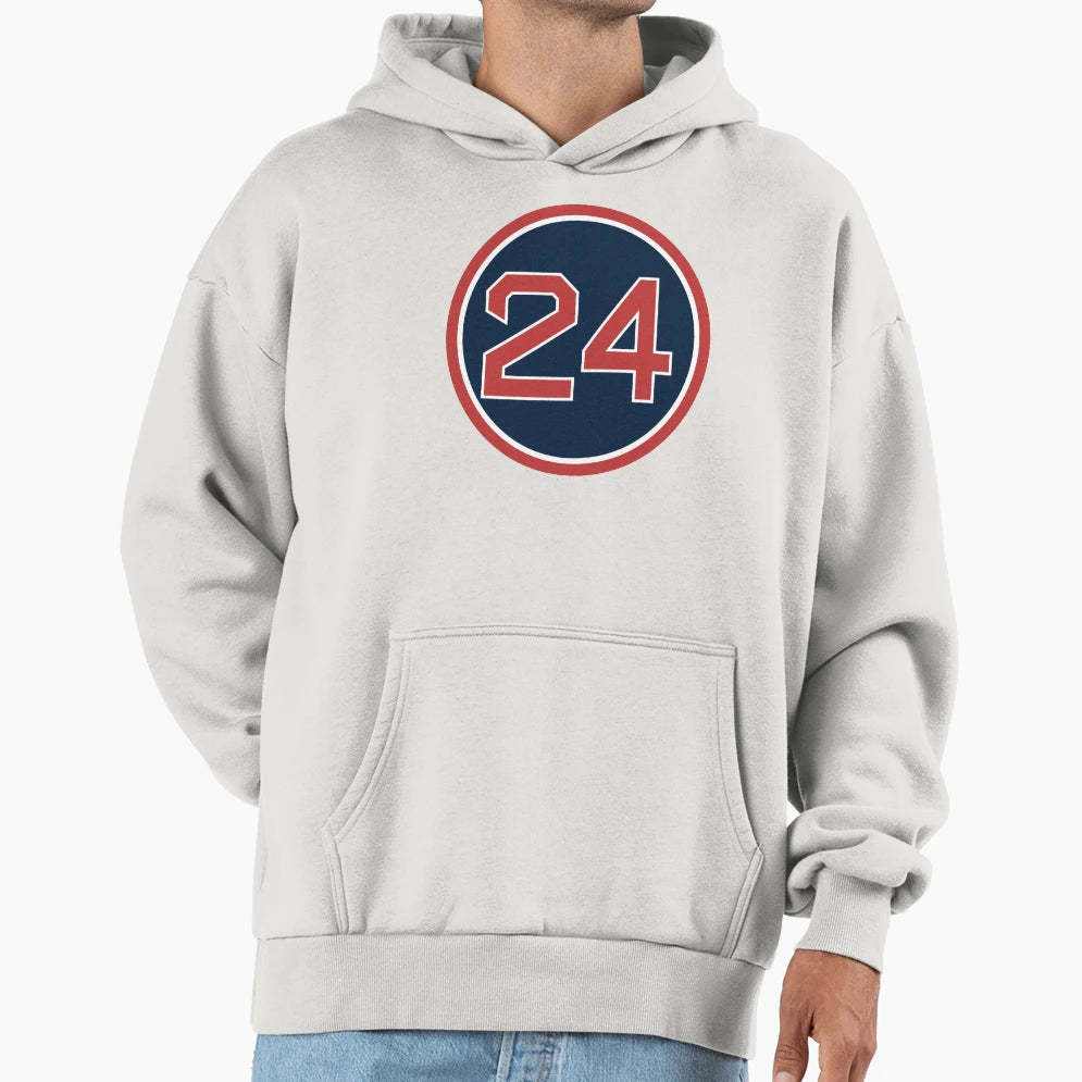 Manny Ramirez 24 Jersey Number Hoodie - Custom Art Print Men Women - T-Shirt, Sweatshirt, Hoodie