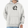 Capital Letter Q Eroded Distressed Hoodie - Aesthetic Graphic Men Women - T-Shirt, Sweatshirt, Hoodie