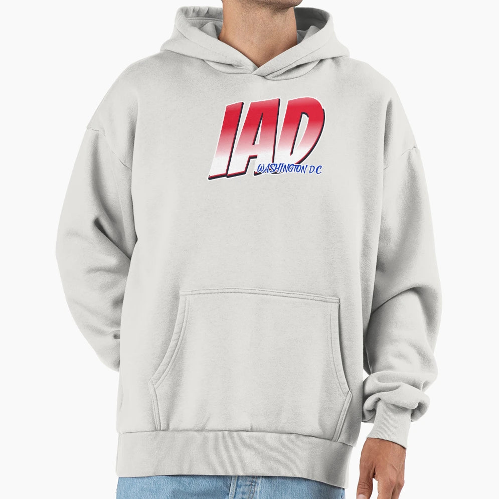 Iad Washington D C Iata Airport Code Hoodie - Graphic Print Unisex - T-Shirt, Sweatshirt, Hoodie