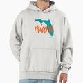 Miami Florida Outline Hoodie - Minimalist Print Men Women - T-Shirt, Sweatshirt, Hoodie