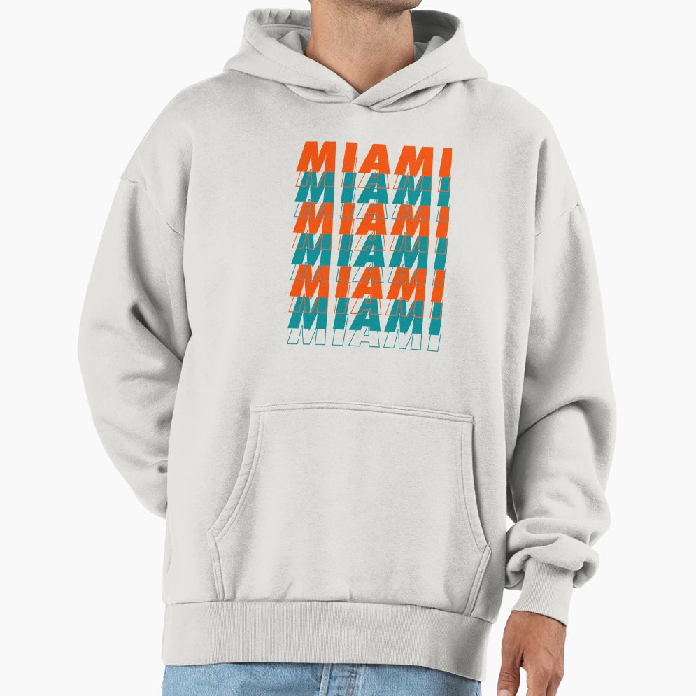 Miami Hoodie - Fun Novelty Design Men Women - T-Shirt, Sweatshirt, Hoodie