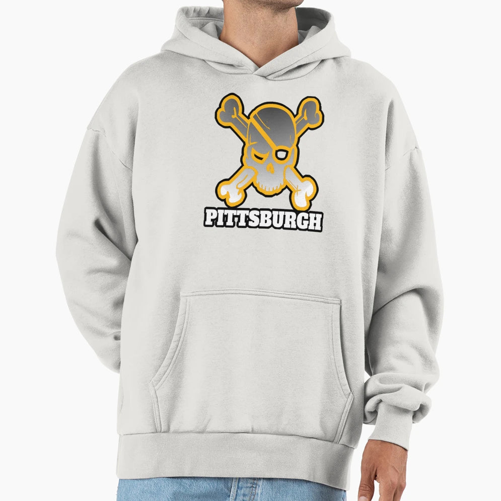 Pittsburgh Skull And Bones Shirts T-Shirt - Casual Everyday Wear Men Women - T-Shirt, Sweatshirt, Hoodie