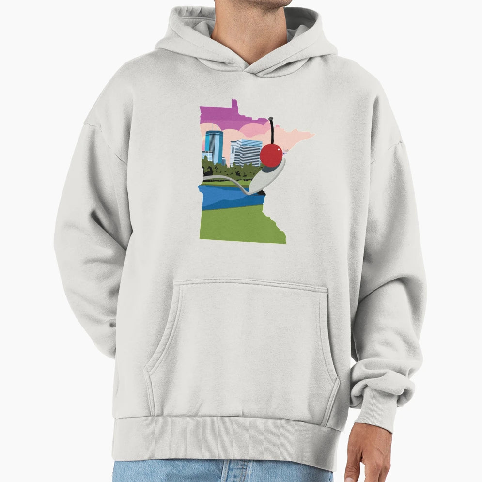 Minnesota Us State Hoodie - Fun Novelty Design for Adults - T-Shirt, Sweatshirt, Hoodie