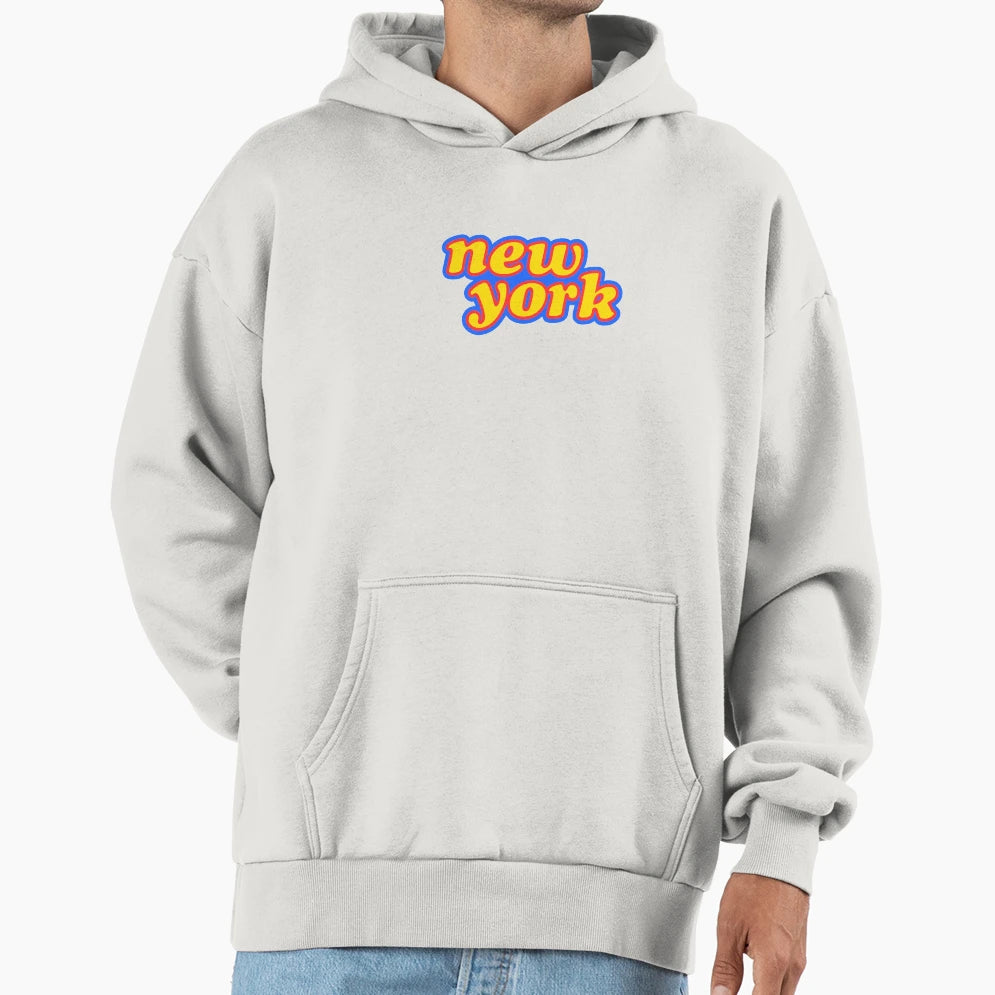 New York Summer Bright Travel Nyc Hoodie - Fun Novelty Design Men Women - T-Shirt, Sweatshirt, Hoodie