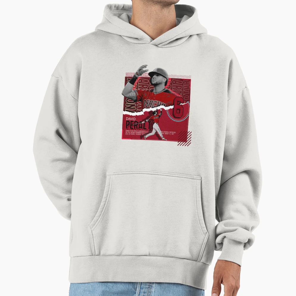 David Peralta Baseball Hoodie - Graphic Print Unisex - T-Shirt, Sweatshirt, Hoodie