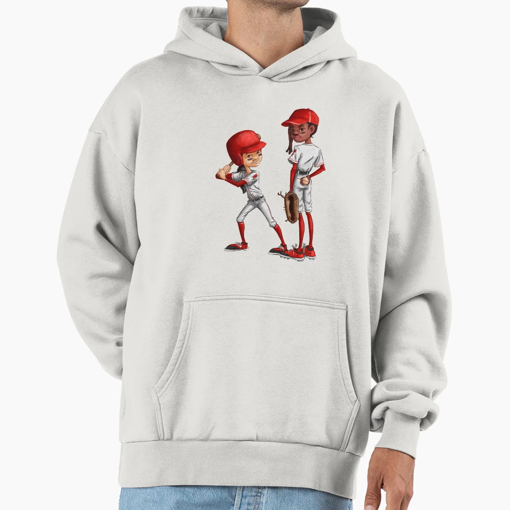 Baseball Hoodie - Graphic Print for Adults - T-Shirt, Sweatshirt, Hoodie