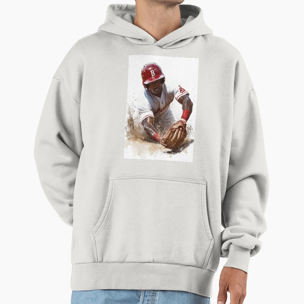 Pitcher Diving Catch Active Outdoors Hoodie - Aesthetic Graphic Unisex - T-Shirt, Sweatshirt, Hoodie