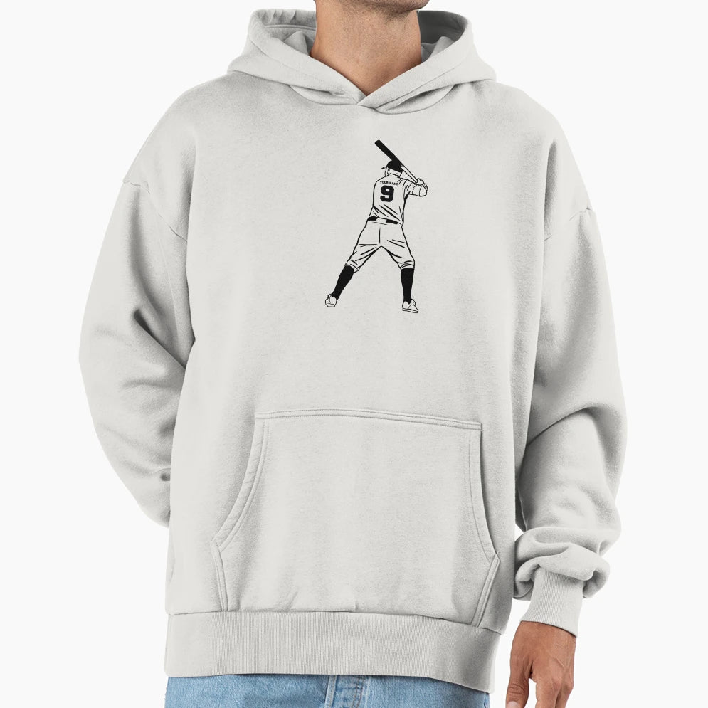 Baseball Baseball Player Hoodie - Trendy Graphic Unisex - T-Shirt, Sweatshirt, Hoodie