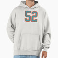 52 Number Aqua Orange Lucky Hoodie - Casual Everyday Wear for Adults - T-Shirt, Sweatshirt, Hoodie