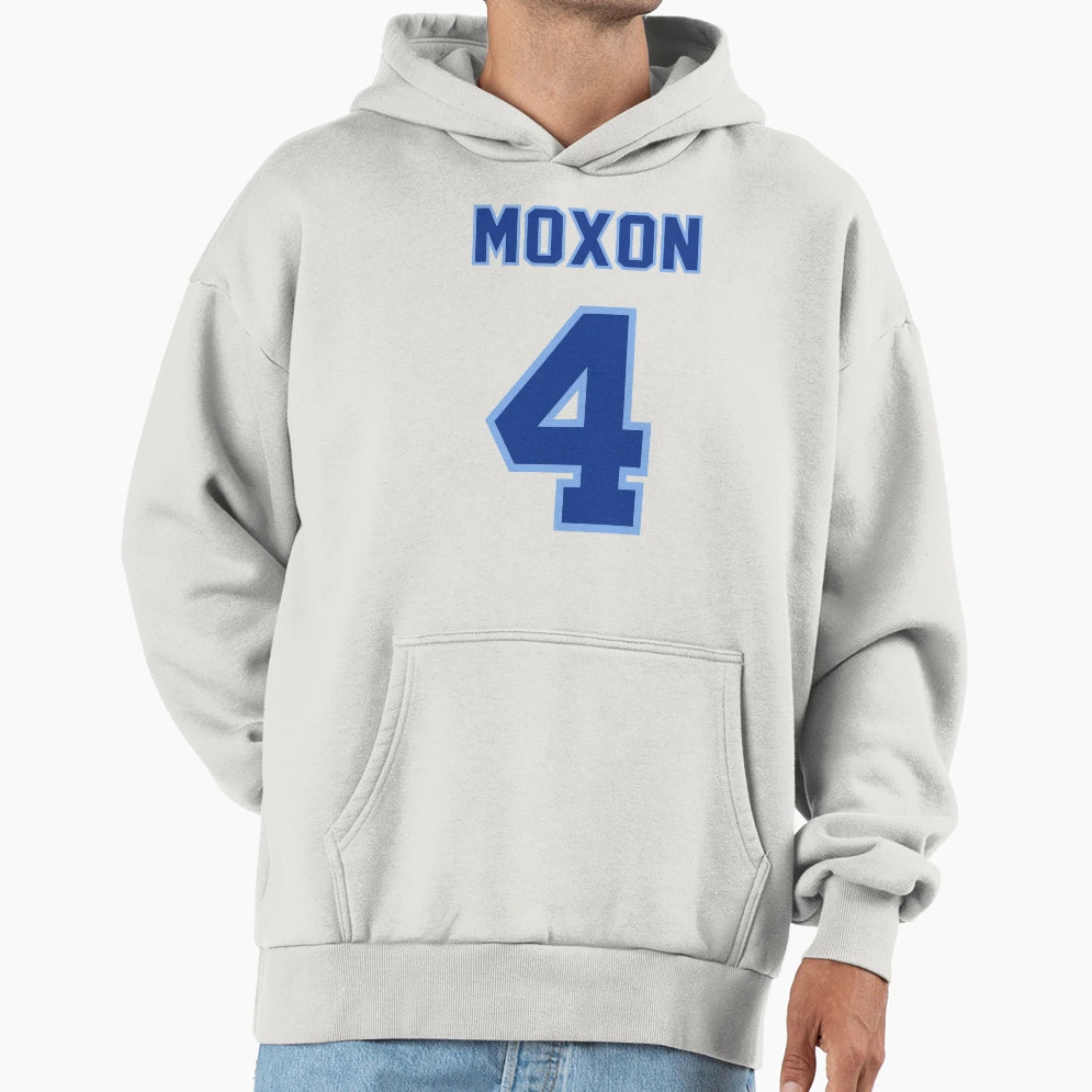 Moxon 4 Jersey Number Hoodie - Aesthetic Graphic Unisex - T-Shirt, Sweatshirt, Hoodie
