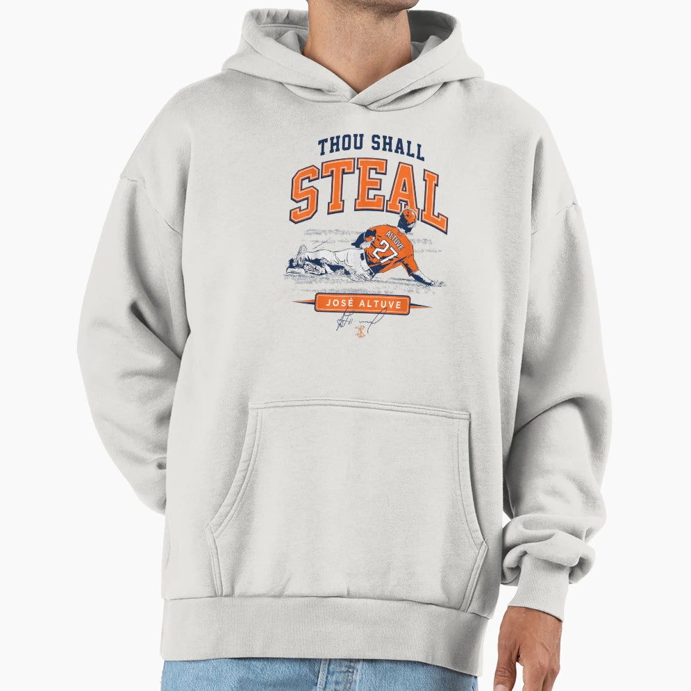 Thou Shall Steal Hoodie - Novelty Apparel Unisex - T-Shirt, Sweatshirt, Hoodie