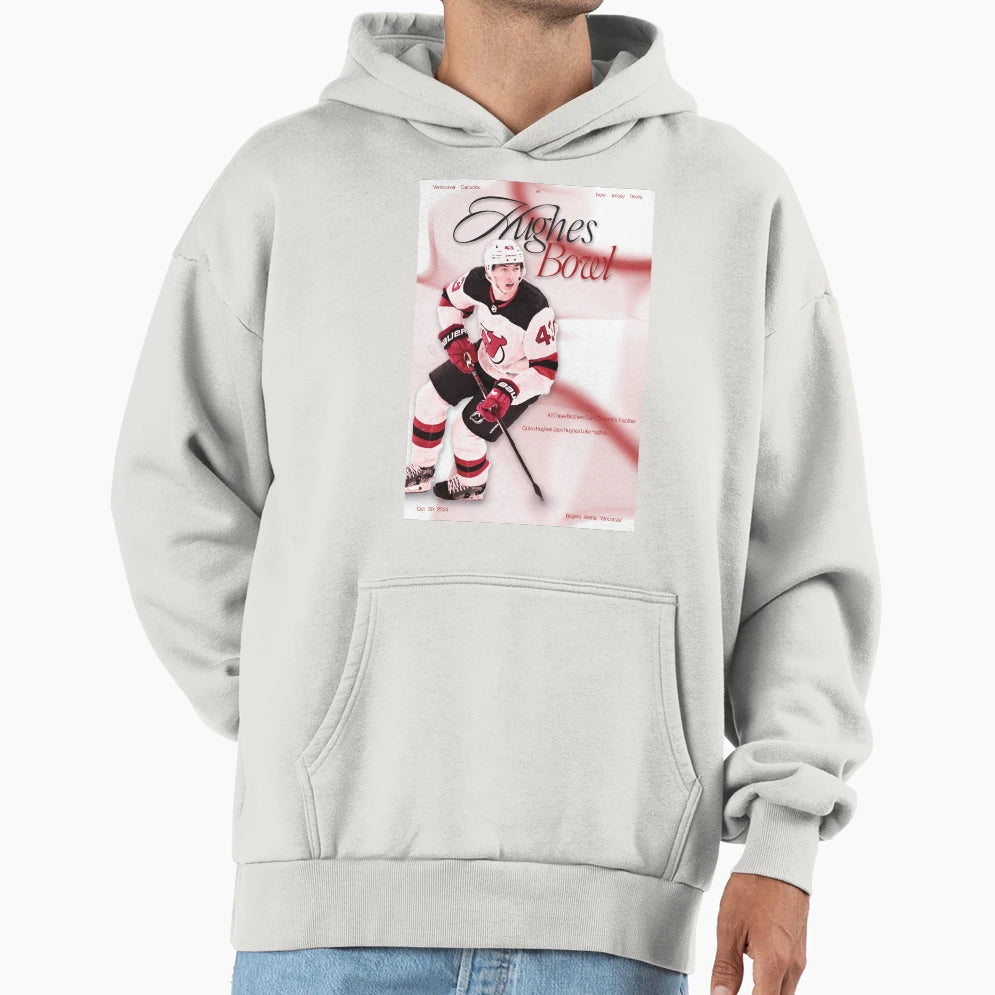 Hughes Bowl Luke Hughes Version Hoodie - Minimalist Print for Adults - T-Shirt, Sweatshirt, Hoodie