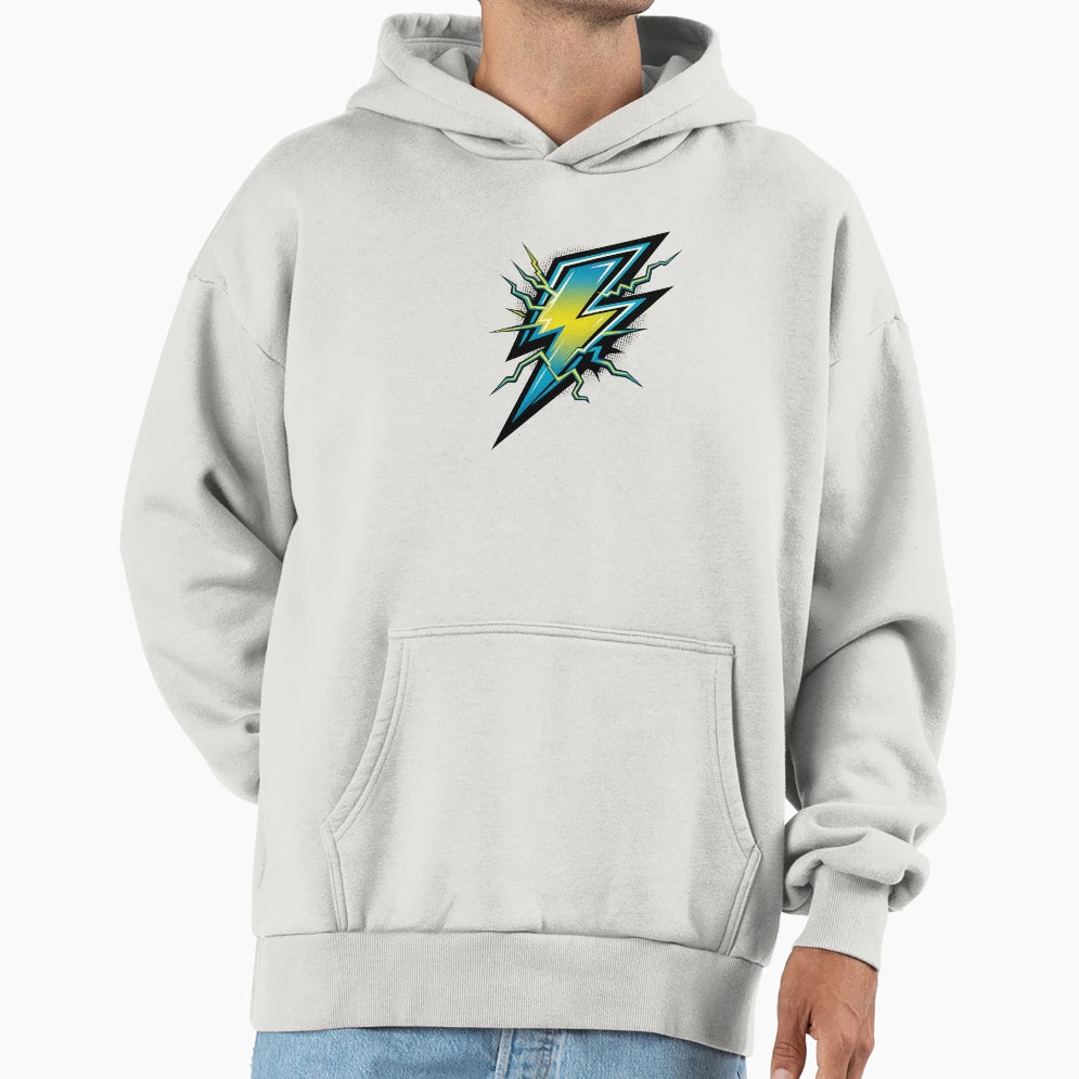 Electric Lightning Bolt Neon Thunder Hoodie - Fun Novelty Design Unisex - T-Shirt, Sweatshirt, Hoodie