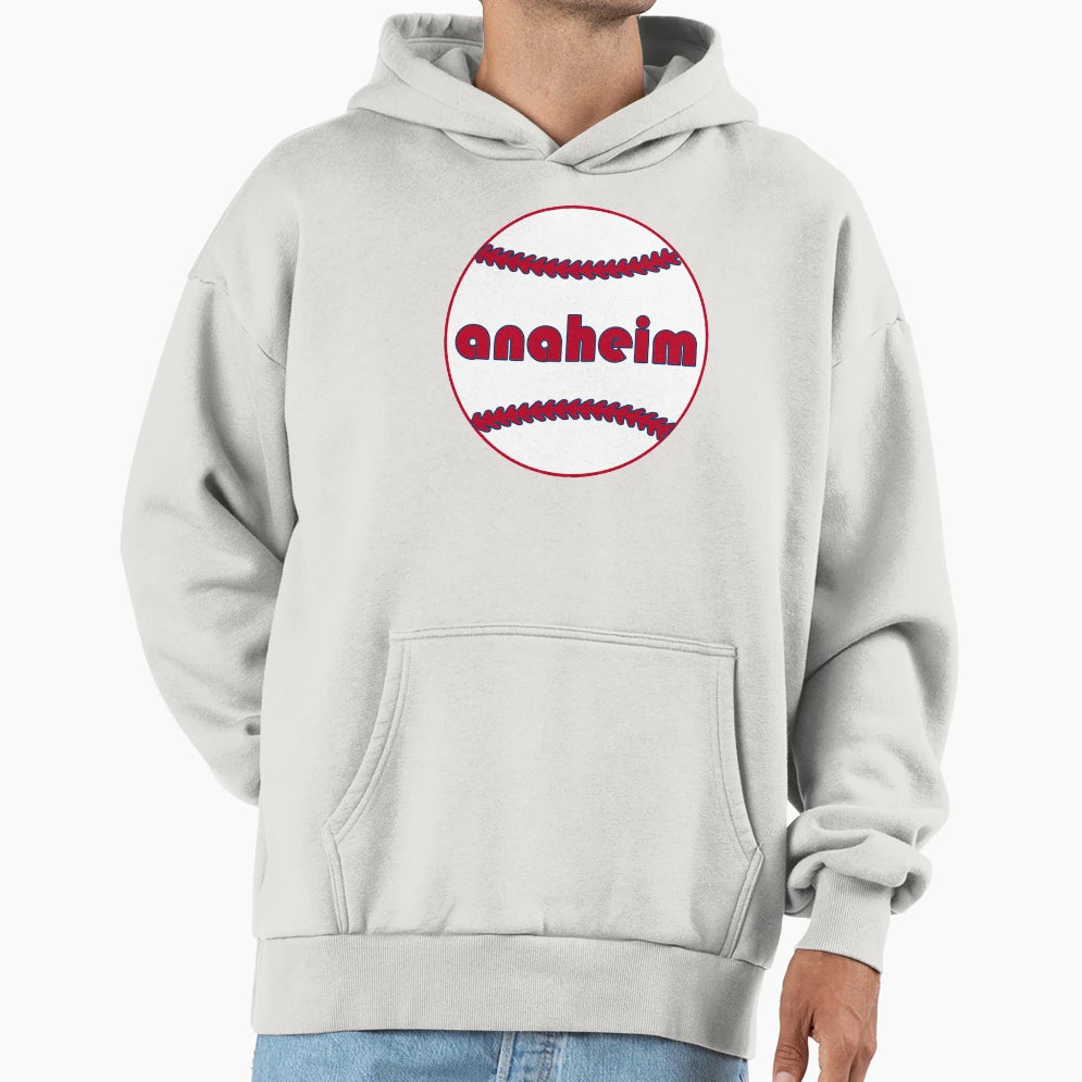 Anaheim Throwback Baseball Hoodie - Unique Graphic for Adults - T-Shirt, Sweatshirt, Hoodie