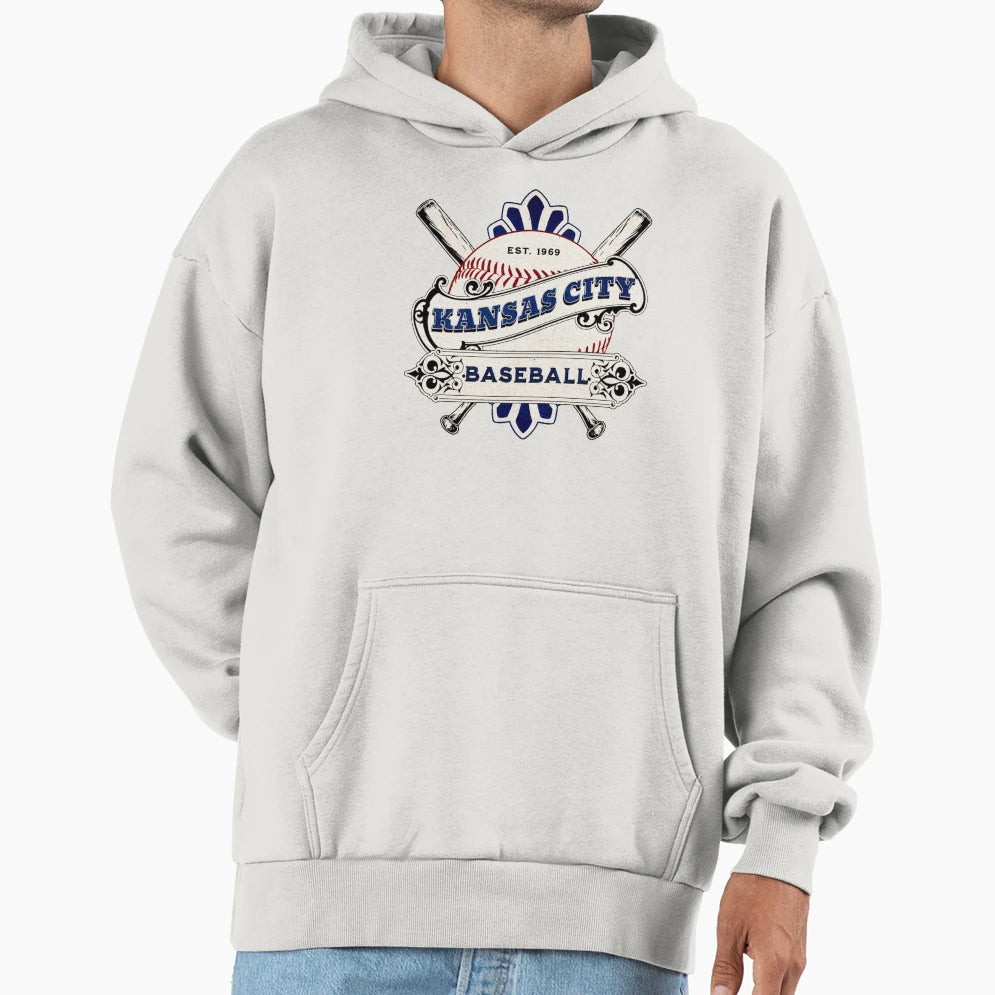 Kansas City Baseball Hoodie - Custom Art Print for Adults - T-Shirt, Sweatshirt, Hoodie