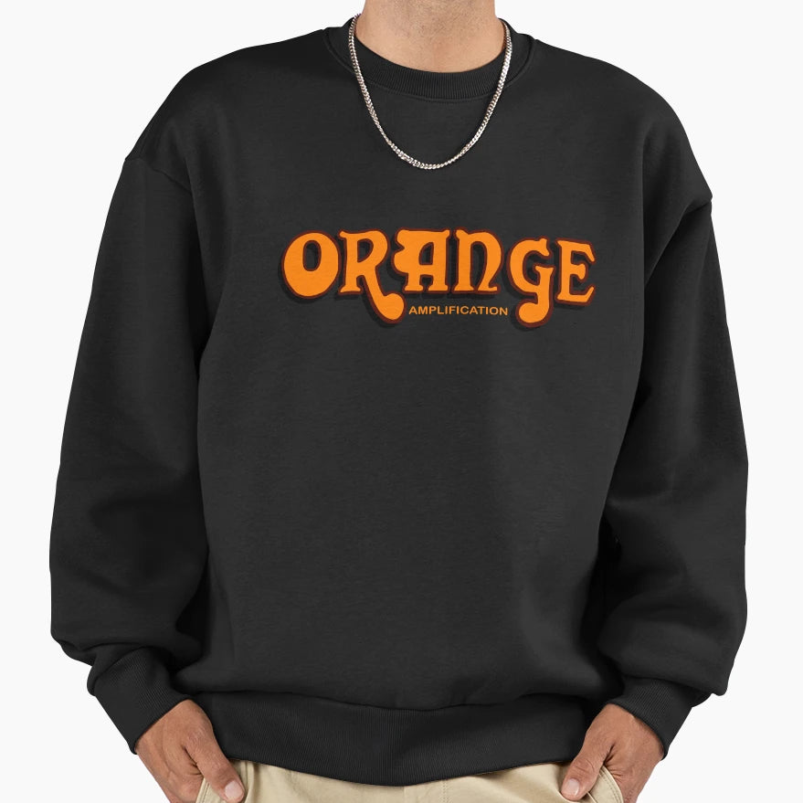 Orange Bass Guitar Amps Sweatshirt - Casual Everyday Wear Unisex - T-Shirt, Sweatshirt, Hoodie