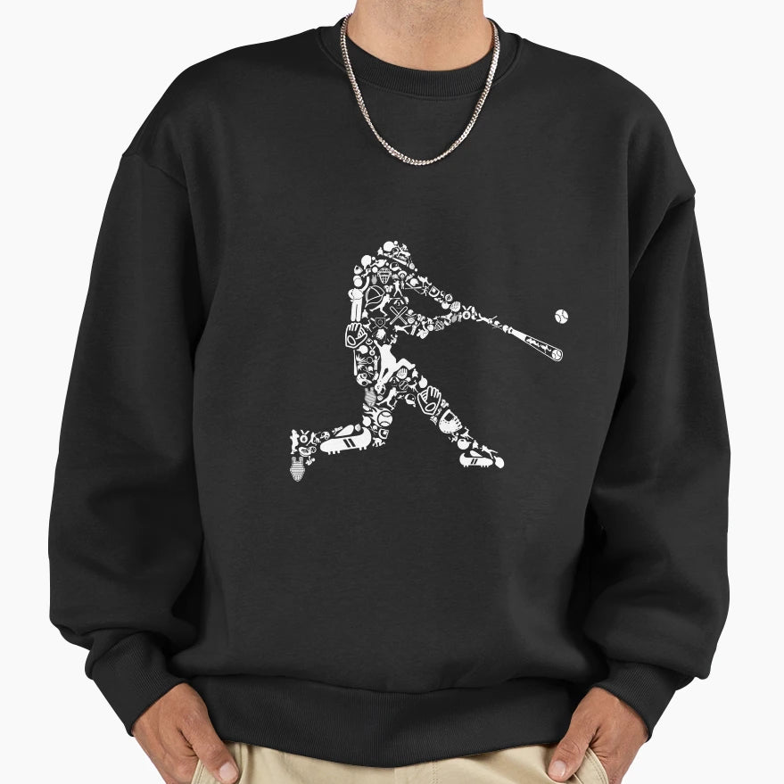Baseball Sweatshirt - Trendy Graphic Unisex - T-Shirt, Sweatshirt, Hoodie