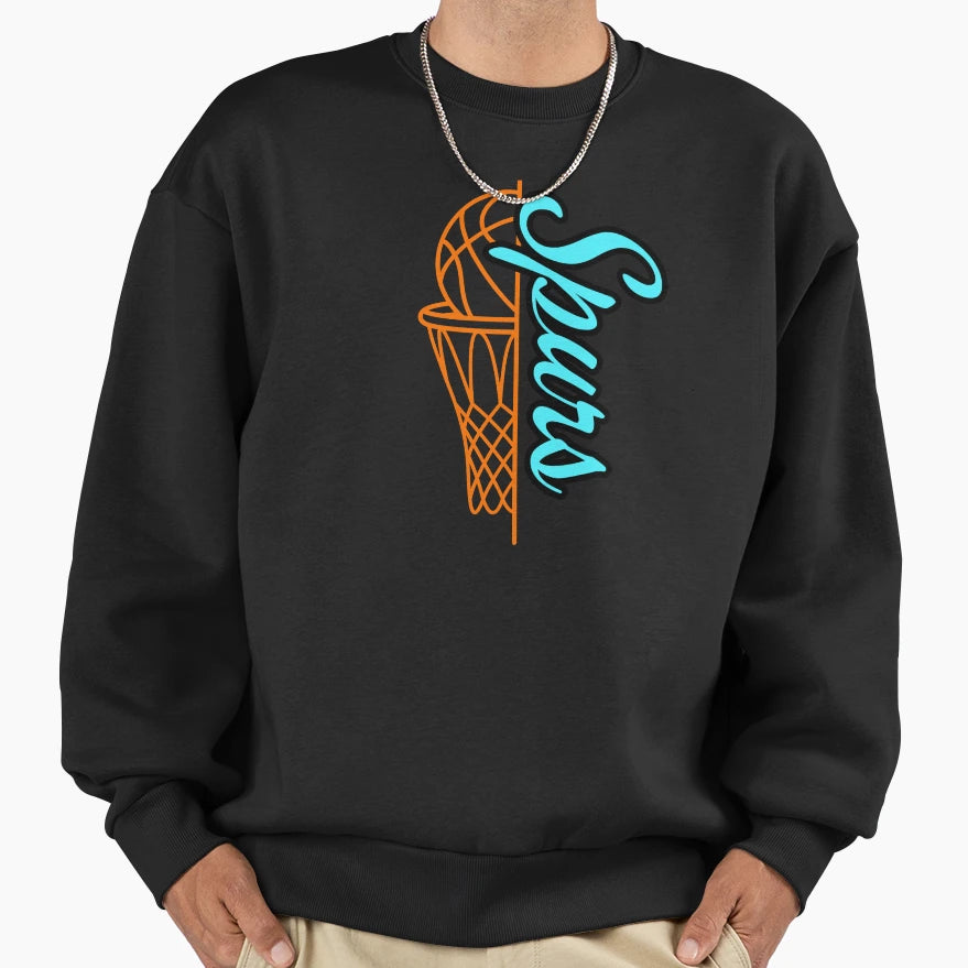 Spurs Sweatshirt - Trendy Graphic for Adults - T-Shirt, Sweatshirt, Hoodie