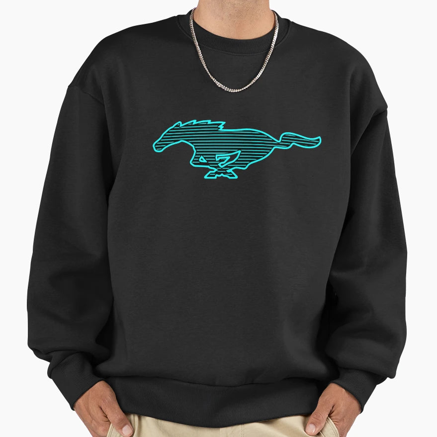 Ford Mustang Mach E Logo Sweatshirt - Trendy Graphic for Adults - T-Shirt, Sweatshirt, Hoodie