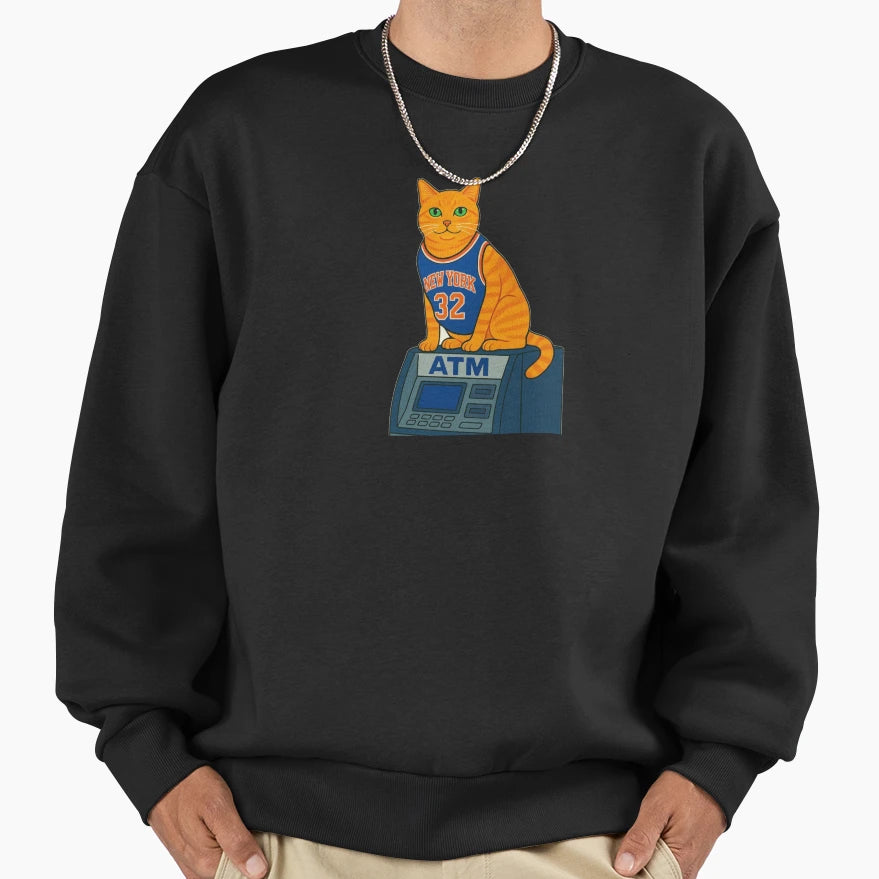 Nyc Bodega Cat Basketball T-Shirt - Minimalist Print Unisex - T-Shirt, Sweatshirt, Hoodie
