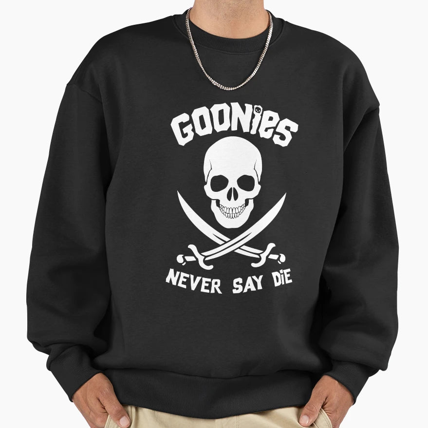 Goonies Never Say Die Sweatshirt - Graphic Print for Adults - T-Shirt, Sweatshirt, Hoodie