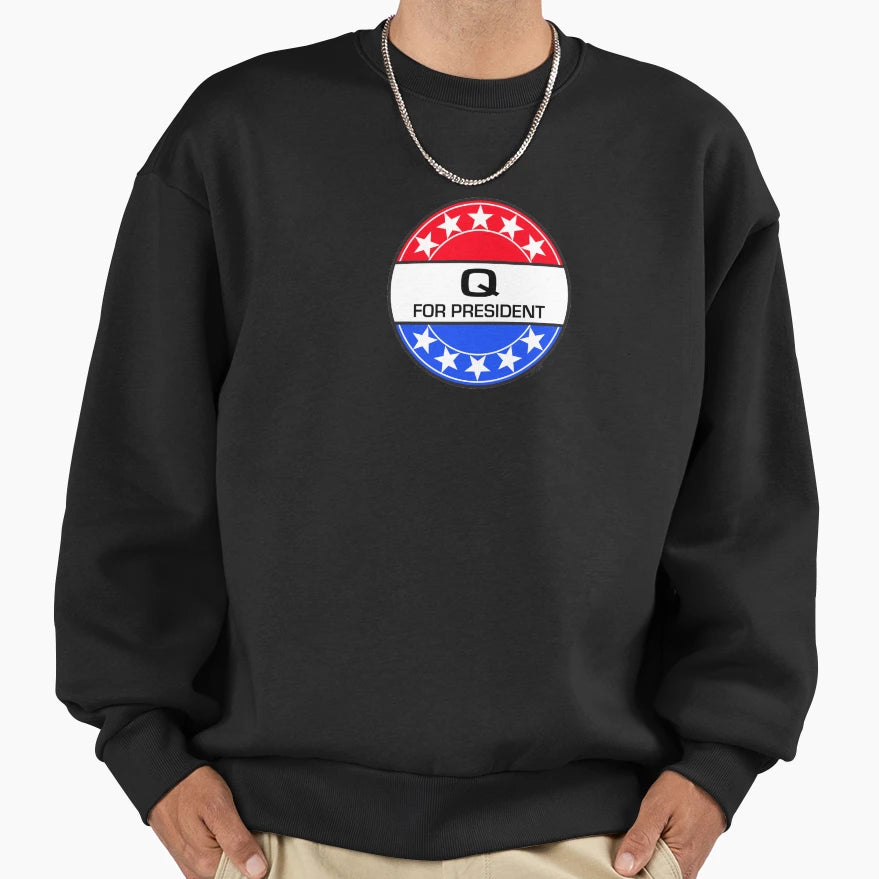 Q President Sweatshirt - Unique Graphic for Adults - T-Shirt, Sweatshirt, Hoodie