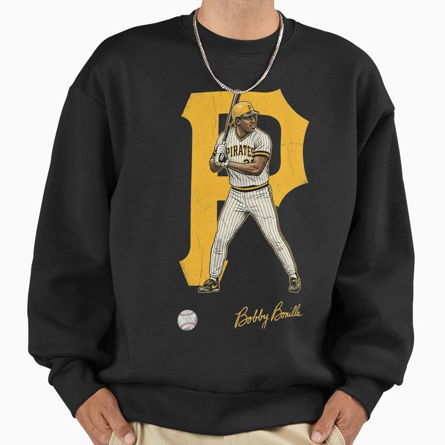 Pittsburgh Baseball Player Bobby Bonilla Sweatshirt - Unique Graphic Unisex - T-Shirt, Sweatshirt, Hoodie