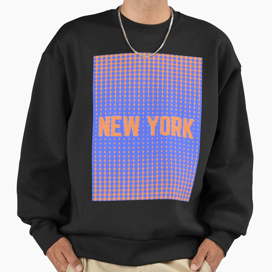 New York Dots 2 Sweatshirt - Custom Art Print Men Women - T-Shirt, Sweatshirt, Hoodie