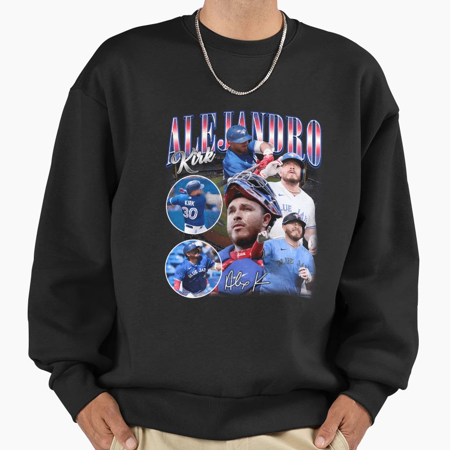 Alejandro Kirk Signature Bootleg Sweatshirt - Unique Graphic Men Women - T-Shirt, Sweatshirt, Hoodie