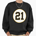 Roberto Clemente 21 Jersey Number Sweatshirt - Fun Novelty Design Men Women - T-Shirt, Sweatshirt, Hoodie