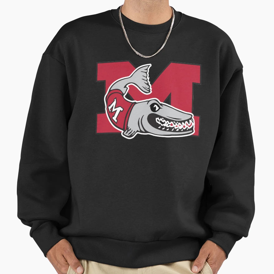 Muskingum Fighting Muskies Sweatshirt - Aesthetic Graphic for Adults - T-Shirt, Sweatshirt, Hoodie