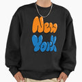 New York City Orange And Blue Sweatshirt - Streetwear Style Men Women - T-Shirt, Sweatshirt, Hoodie