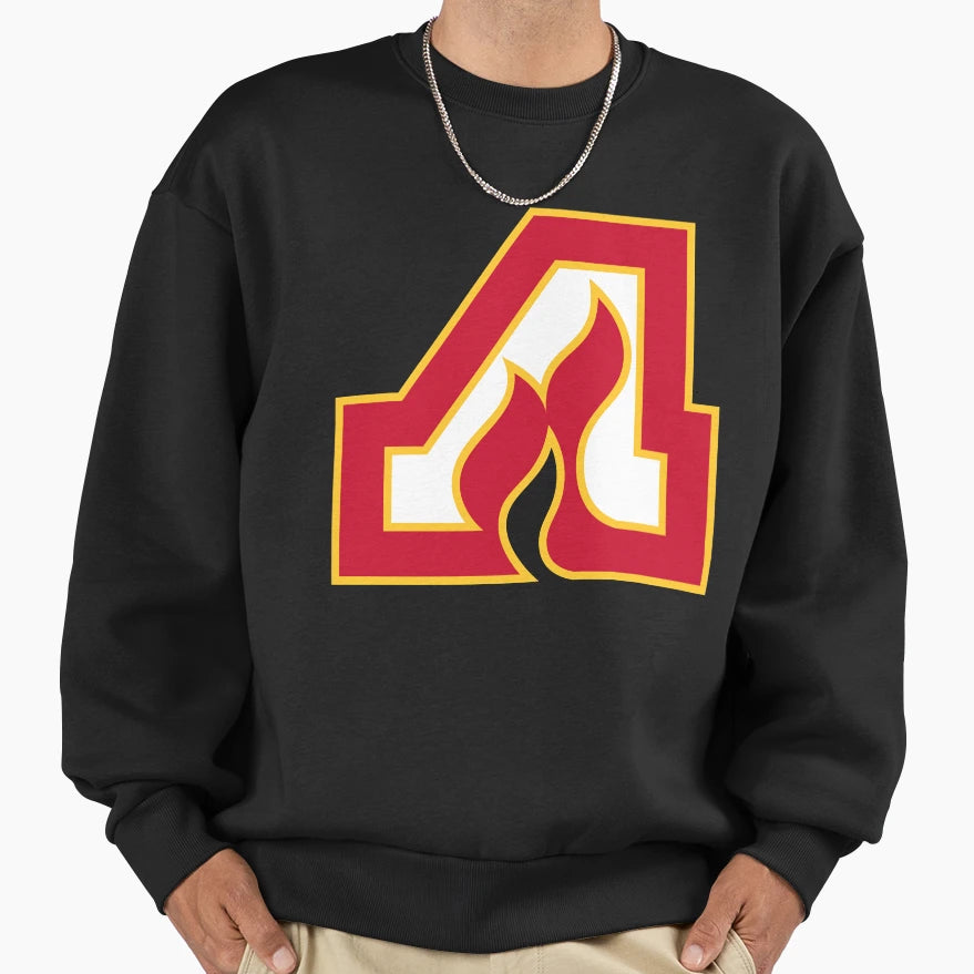 Atlanta Flames Logo Sweatshirt - Novelty Apparel Unisex - T-Shirt, Sweatshirt, Hoodie