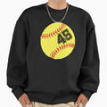 Softball Player Jersey No 45 Back Sweatshirt - Minimalist Print for Adults - T-Shirt, Sweatshirt, Hoodie