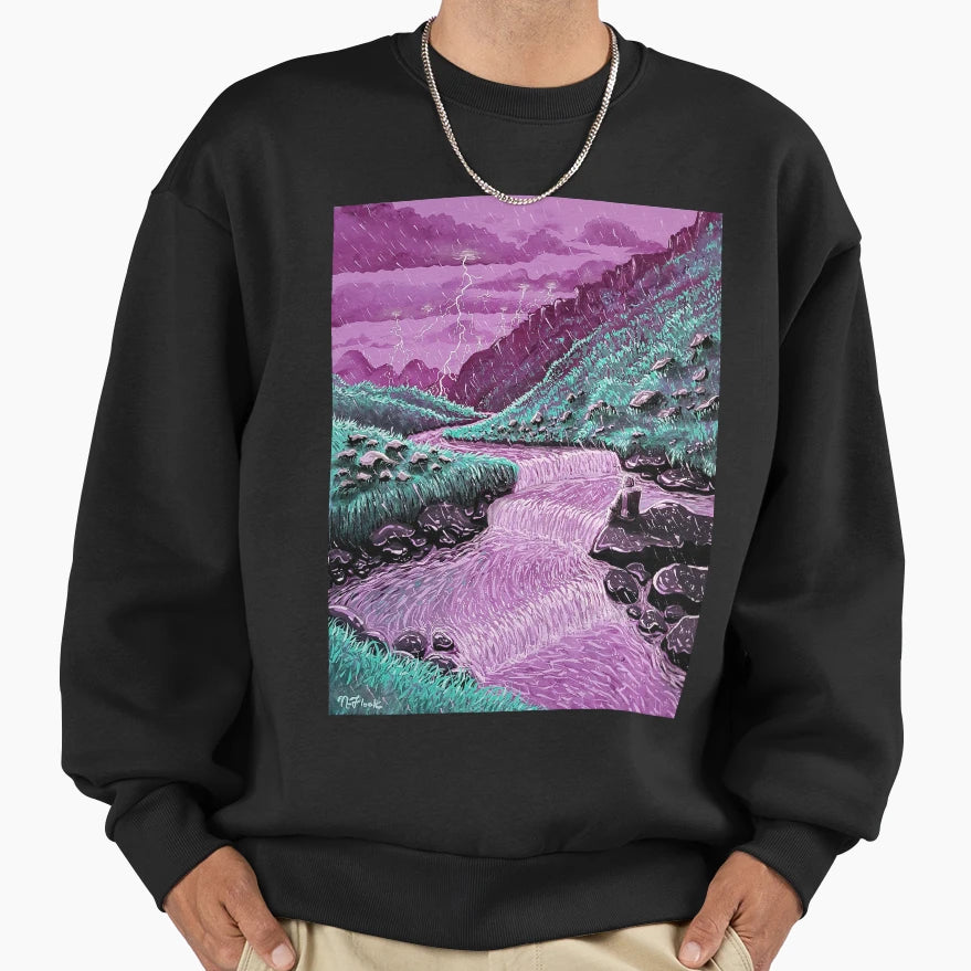 Light Show Sweatshirt - Minimalist Print for Adults - T-Shirt, Sweatshirt, Hoodie