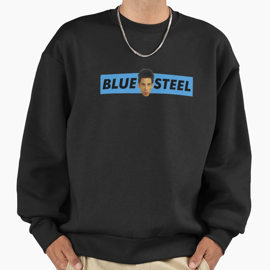 Blue Steel Sweatshirt - Casual Everyday Wear Unisex - T-Shirt, Sweatshirt, Hoodie