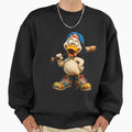 Silly Baseball Duck Sweatshirt - Streetwear Style for Adults - T-Shirt, Sweatshirt, Hoodie
