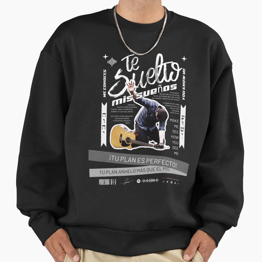 Gods Plan Dreams Christian Verse Sweatshirt - Trendy Graphic Unisex - T-Shirt, Sweatshirt, Hoodie