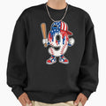 Fourth July Baseball Sweatshirt - Trendy Graphic Unisex - T-Shirt, Sweatshirt, Hoodie
