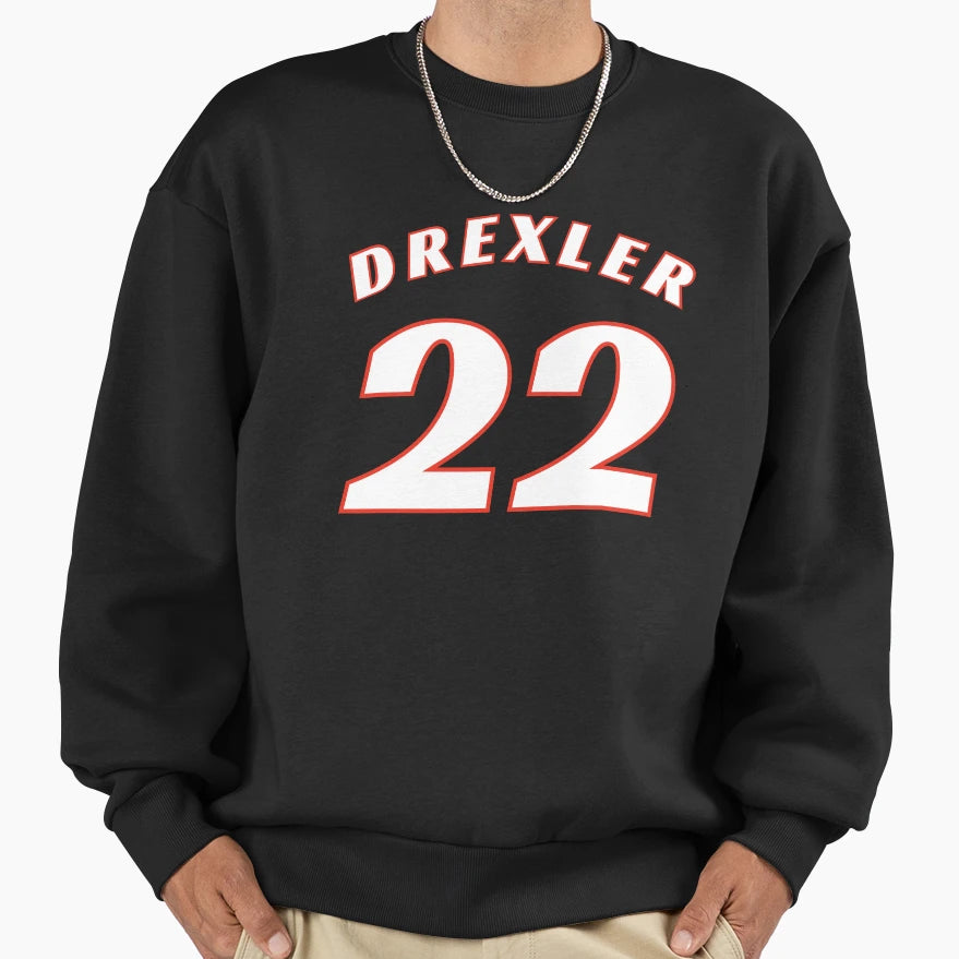 Clyde Drexler Sweatshirt - Streetwear Style Men Women - T-Shirt, Sweatshirt, Hoodie