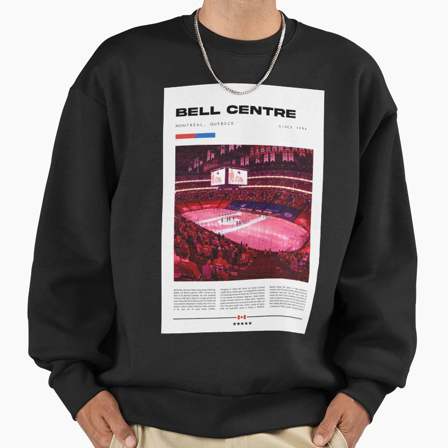 Bell Centre Montreal Canadiens Sweatshirt - Unique Graphic Men Women - T-Shirt, Sweatshirt, Hoodie