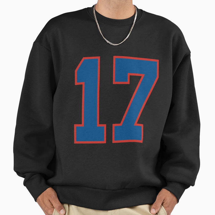17 Buffalo Sweatshirt - Casual Everyday Wear for Adults - T-Shirt, Sweatshirt, Hoodie