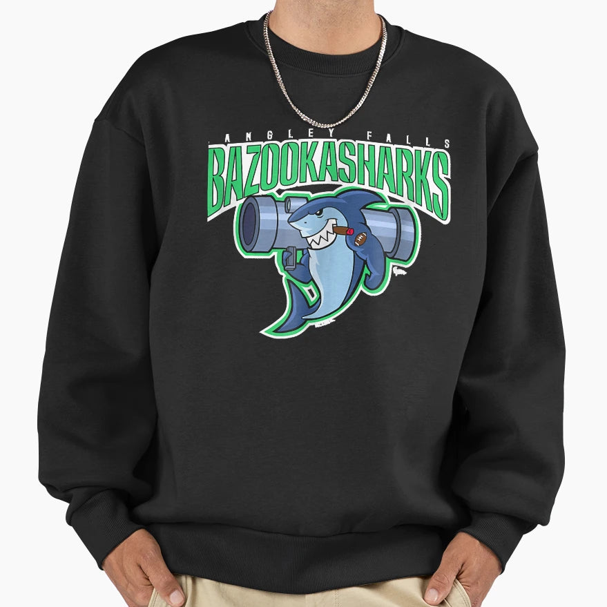 American Dad Bazooka Sharks Logo Sweatshirt - Unique Graphic for Adults - T-Shirt, Sweatshirt, Hoodie