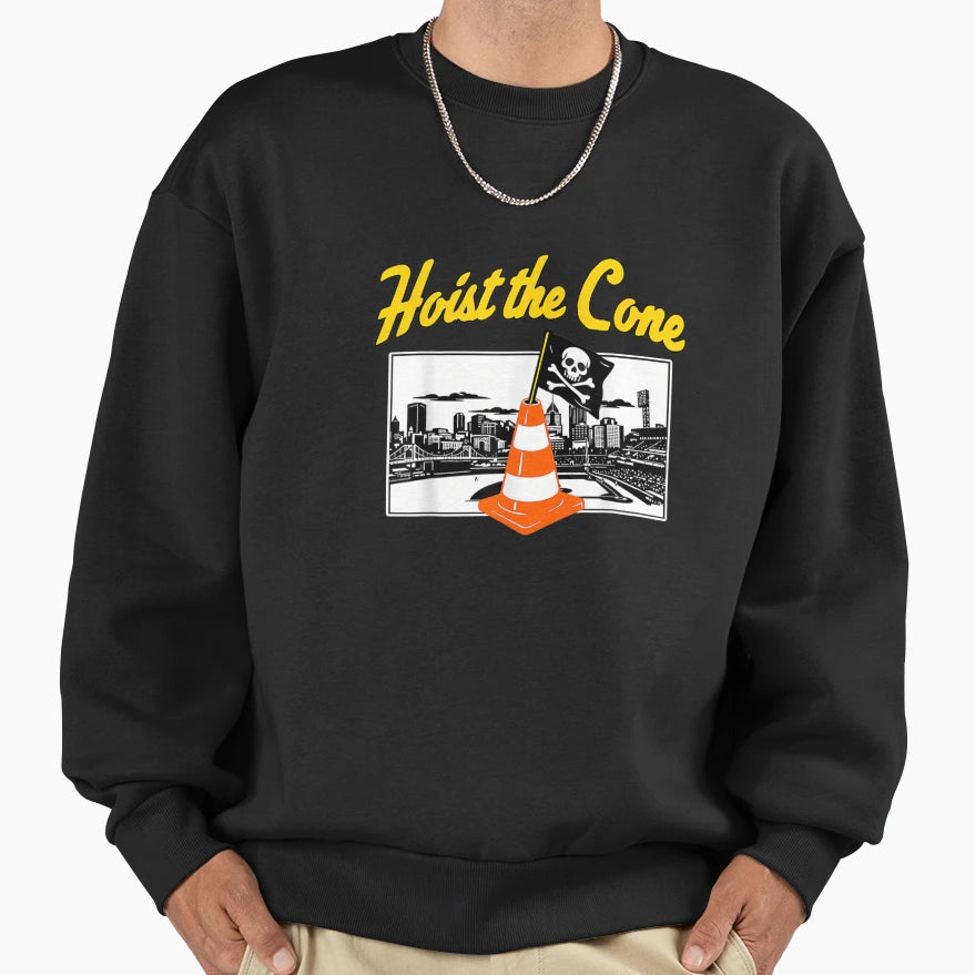 Funny Hoist Cone Pirate Traffic Sweatshirt - Fun Novelty Design Unisex - T-Shirt, Sweatshirt, Hoodie