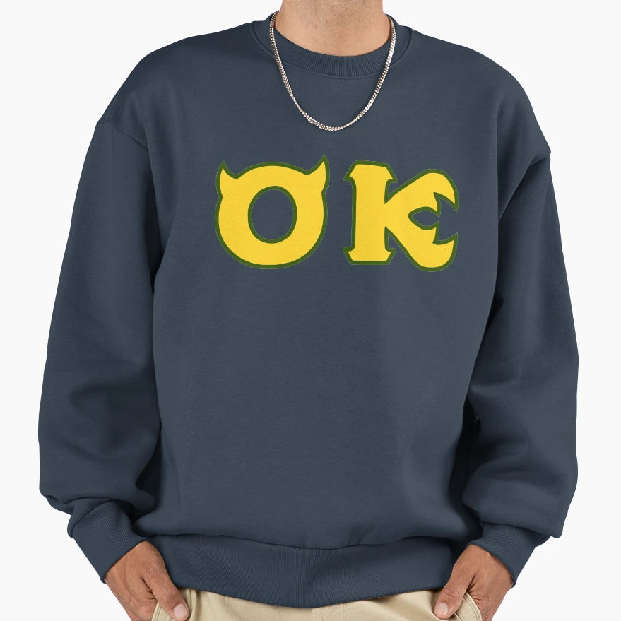 Monsters U Oozma Kappa Sweatshirt - Novelty Apparel Unisex - T-Shirt, Sweatshirt, Hoodie