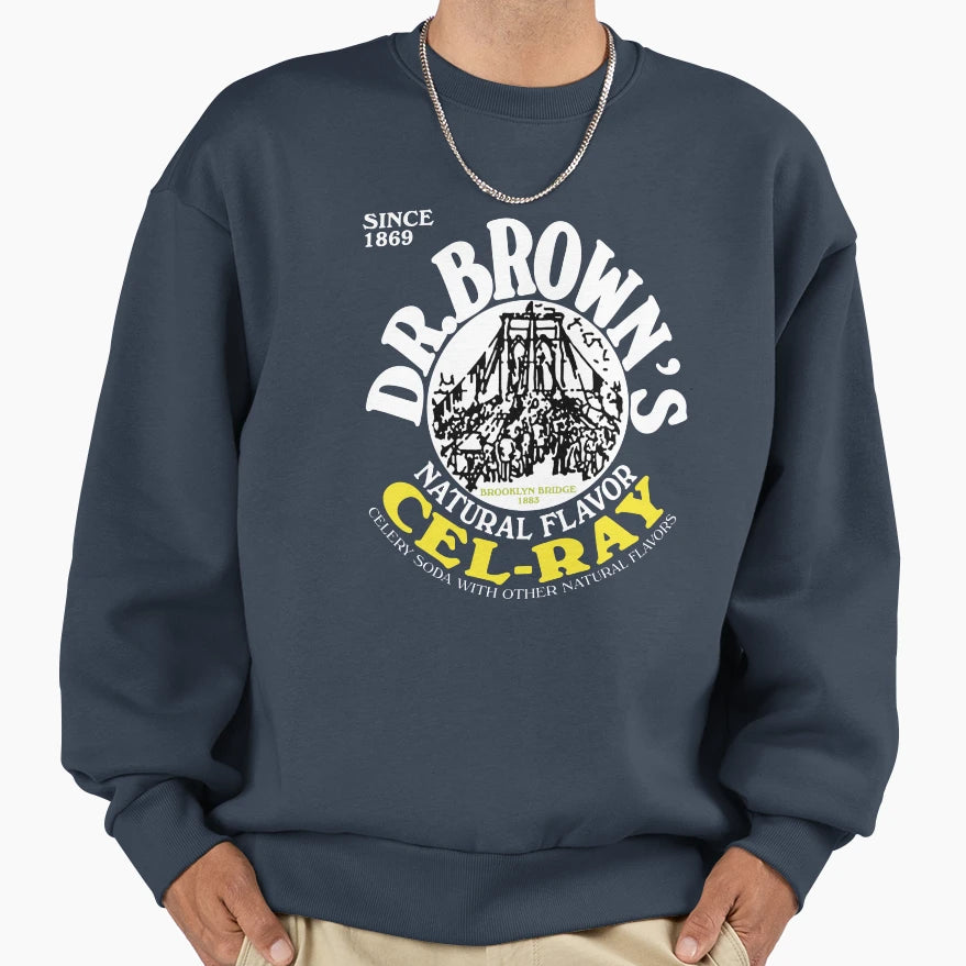 Dr Browns Cel Ray Sweatshirt - Unique Graphic Men Women - T-Shirt, Sweatshirt, Hoodie